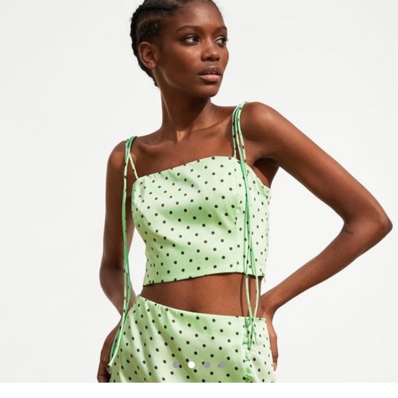 Zara Tops - ZARA - Polka Dot Tank Top